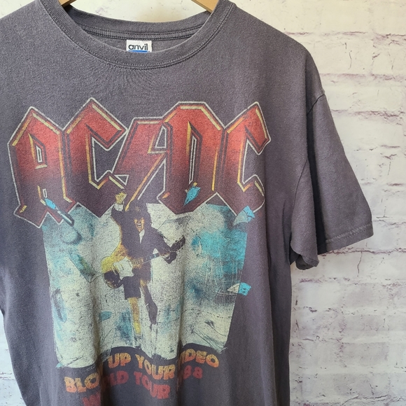 Vintage Anvil ACDC Graphic Tee Large - Picture 2 of 7